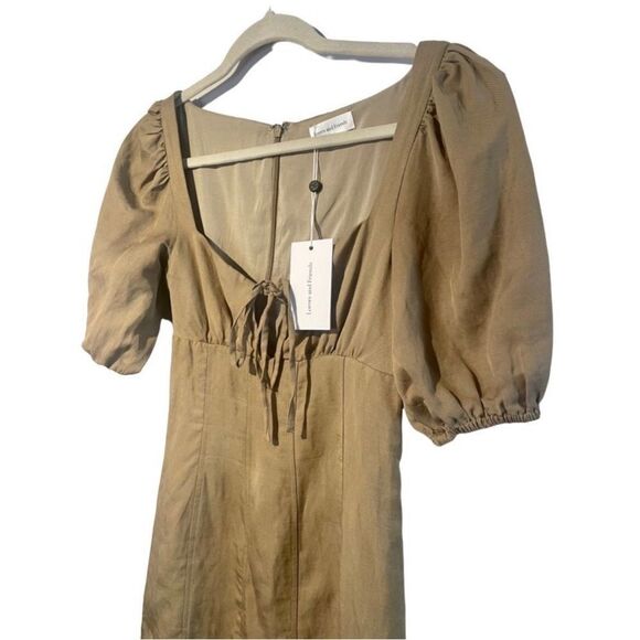 Lovers and Friends Steph Mini Dress in Tan M New - Picture 6 of 11